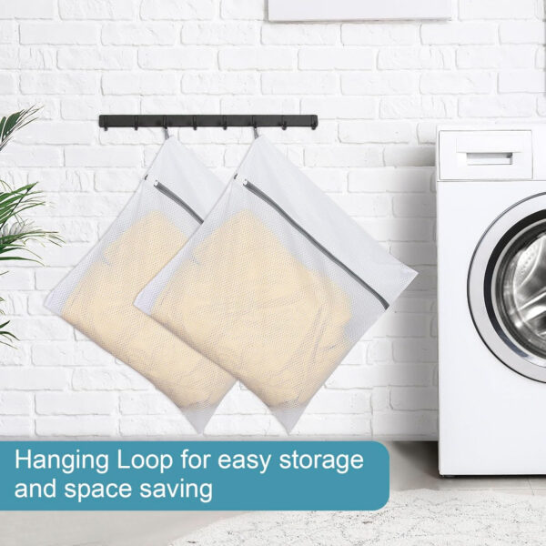 688860d97e2bfd6acfa8eea3fc2a7daaadeb9d8e940bfd9ecb019.jpg Polecasa Premium Soft Fine Mesh Laundry Bags with Sturdy Zipper for Delicates - 3 Pack Durable Laundry Room Essentials for College, Dorm, Travel- 1 Large, 1 Medium, 1 Small