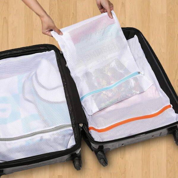 688860e0b436ef3445d3bdf269c168eb80b240519c158ac4fd4e5.jpg Polecasa Premium Soft Fine Mesh Laundry Bags with Sturdy Zipper for Delicates - 3 Pack Durable Laundry Room Essentials for College, Dorm, Travel- 1 Large, 1 Medium, 1 Small