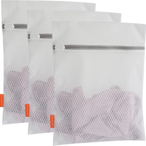 688860e29355e7fb6d3da2571ef208607c11236d0db8df721848c.jpg Polecasa Premium Soft Fine Mesh Laundry Bags with Sturdy Zipper for Delicates - 3 Pack Durable Laundry Room Essentials for College, Dorm, Travel- 1 Large, 1 Medium, 1 Small