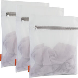 688860ece8fdd182ebebe00a8bbe5ee11193aa9a5dc76ddd5fe3b.jpg Polecasa Premium Soft Fine Mesh Laundry Bags with Sturdy Zipper for Delicates - 3 Pack Durable Laundry Room Essentials for College, Dorm, Travel- 1 Large, 1 Medium, 1 Small