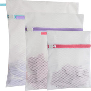 688860f07b5fca20f6a1a114f4662a8aac554bcb6745ff432e30c.jpg Polecasa Premium Soft Fine Mesh Laundry Bags with Sturdy Zipper for Delicates - 3 Pack Durable Laundry Room Essentials for College, Dorm, Travel- 1 Large, 1 Medium, 1 Small