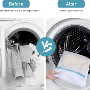 688860f750877ab383df99ee6e5aecd6280c6440e6e9831fe22c1.jpg Polecasa Premium Soft Fine Mesh Laundry Bags with Sturdy Zipper for Delicates - 3 Pack Durable Laundry Room Essentials for College, Dorm, Travel- 1 Large, 1 Medium, 1 Small