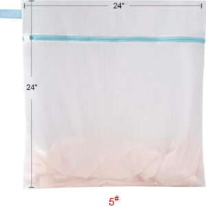 688860fc65dd0b4eddba79933d7e76cc3dcb990f5db683f4ac74e.jpg Polecasa Premium Soft Fine Mesh Laundry Bags with Sturdy Zipper for Delicates - 3 Pack Durable Laundry Room Essentials for College, Dorm, Travel- 1 Large, 1 Medium, 1 Small