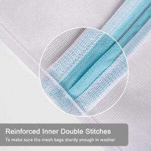 688860ffccc1cc620139358455b7e1add8763a08c9a00d9aeecde.jpg Polecasa Premium Soft Fine Mesh Laundry Bags with Sturdy Zipper for Delicates - 3 Pack Durable Laundry Room Essentials for College, Dorm, Travel- 1 Large, 1 Medium, 1 Small
