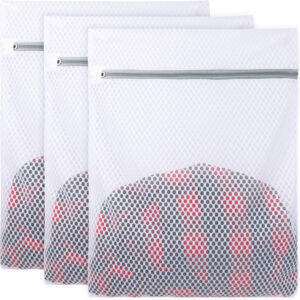 Vivifying Shoe Washing Machine Bag, 2 Pack Honeycomb Mesh Laundry Bag with Zipper for Sneakers, Running Shoes, Sock, Bras, Delicates and Toys