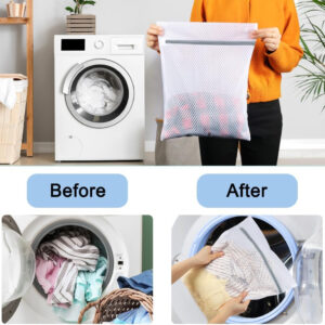 Vivifying Shoe Washing Machine Bag, 2 Pack Honeycomb Mesh Laundry Bag with Zipper for Sneakers, Running Shoes, Sock, Bras, Delicates and Toys