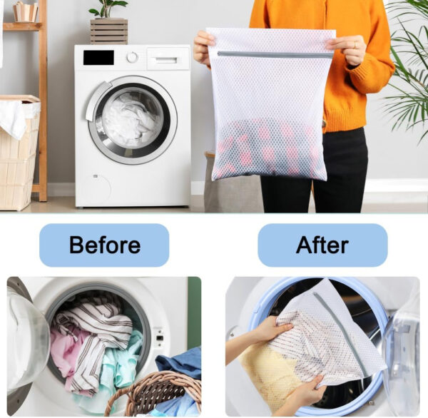 Vivifying Shoe Washing Machine Bag, 2 Pack Honeycomb Mesh Laundry Bag with Zipper for Sneakers, Running Shoes, Sock, Bras, Delicates and Toys