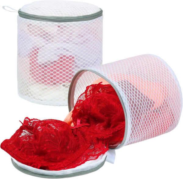 Vivifying Shoe Washing Machine Bag, 2 Pack Honeycomb Mesh Laundry Bag with Zipper for Sneakers, Running Shoes, Sock, Bras, Delicates and Toys