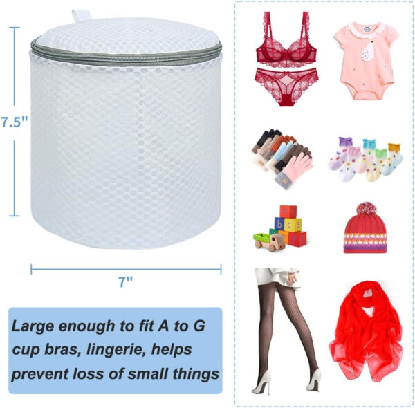 Vivifying Shoe Washing Machine Bag, 2 Pack Honeycomb Mesh Laundry Bag with Zipper for Sneakers, Running Shoes, Sock, Bras, Delicates and Toys