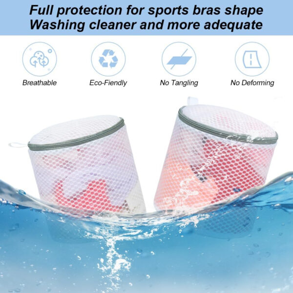 Vivifying Shoe Washing Machine Bag, 2 Pack Honeycomb Mesh Laundry Bag with Zipper for Sneakers, Running Shoes, Sock, Bras, Delicates and Toys