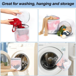 Vivifying Shoe Washing Machine Bag, 2 Pack Honeycomb Mesh Laundry Bag with Zipper for Sneakers, Running Shoes, Sock, Bras, Delicates and Toys