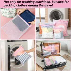 Vivifying Shoe Washing Machine Bag, 2 Pack Honeycomb Mesh Laundry Bag with Zipper for Sneakers, Running Shoes, Sock, Bras, Delicates and Toys