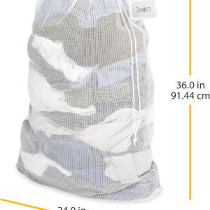 688861aa6ca1ea4eb337329cf6f9ac7ae91c7a7c7289ca9e747f9.jpg Whitmor Mesh Laundry Bag w/ID Tag White