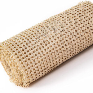24" Width Rattan Cane Webbing Rattan Cane Webbing Roll 15 Feet Hexagon Weave Mesh 1/2 Inch Pre-Woven Cane Net Open Weave Wicker Cane Webbing Rattan Sheets Natural Material for Cabinet Chair (15 Feet)