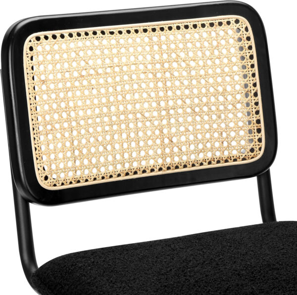 Finnhomy Modern Rattan Bar Stools Set of 2 - Natural Woven Design, Swivel Seat, Footrest, and Cane Backrest, Height Adjustable Bar Chairs for Kitchen Counter and Dining Room, PU Whisky