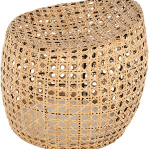 KOUBOO Jao Rattan Cane, Natural Color Stool, Brown