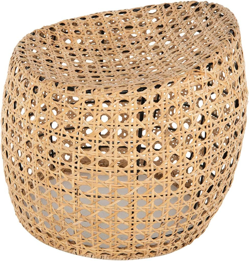 KOUBOO Jao Rattan Cane, Natural Color Stool, Brown
