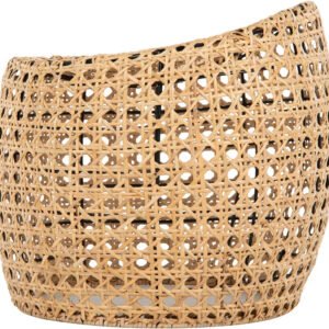 KOUBOO Jao Rattan Cane, Natural Color Stool, Brown