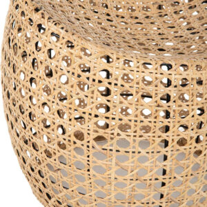 KOUBOO Jao Rattan Cane, Natural Color Stool, Brown