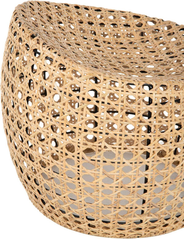 KOUBOO Jao Rattan Cane, Natural Color Stool, Brown