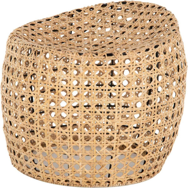 KOUBOO Jao Rattan Cane, Natural Color Stool, Brown