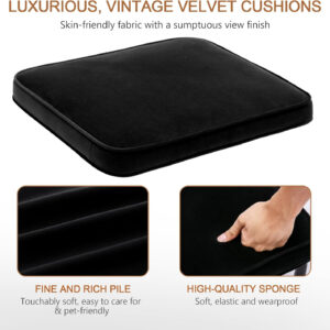 Zesthouse Natural Rattan Bar Stools Set of 2, Modern Counter Height Stools with Solid Wood Back, 26'' Counter Height Chairs, Mid Century Cantilevered Bar Chairs for Kitchen Island, Faux Leather Brown