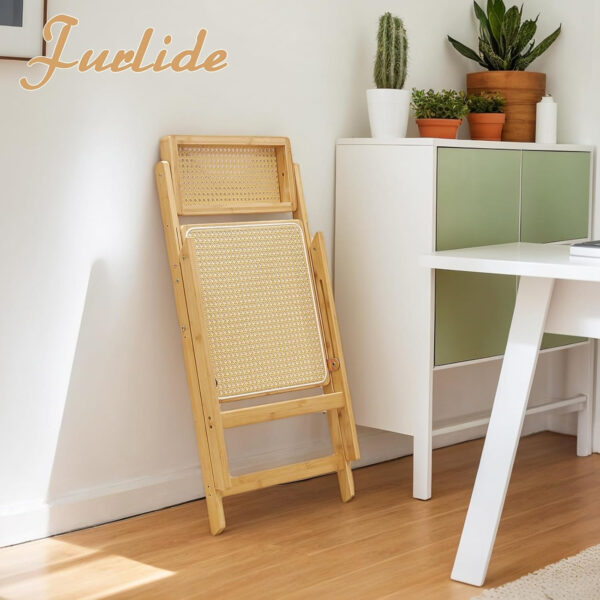 Rattan Dining Chairs Set of 2, Modern Mid Century Accent Chairs, Comfy Armchairs, Outdoor Rattan Chairs with Armrest for Bedroom Living Room Reading Room Dining Kitchen