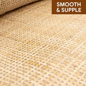 68886d51a6c5e42b94219c95fe112152af30e8daf91f53aacc2b8.jpg 36" Width Square Rattan Cane Webbing Roll 15 Feet Fine Radio Net Mesh Pre Woven Open for Caning Projects Rattan Fabric Crafts Cane Weave Rattan Natural Material for Cabinet Chair Furniture (15 Feet)