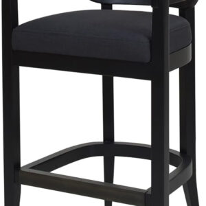 Jennifer Taylor Home Americana 26'' Cane Back Counter-Height Bar Stool, Black