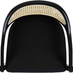 Jennifer Taylor Home Americana 26'' Cane Back Counter-Height Bar Stool, Black