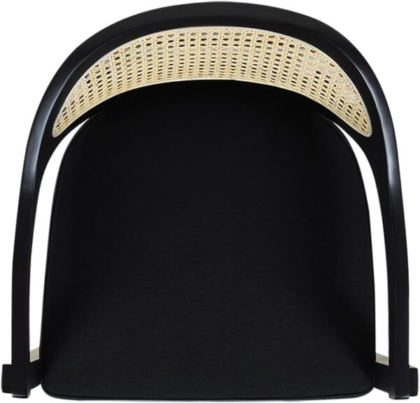 Jennifer Taylor Home Americana 26'' Cane Back Counter-Height Bar Stool, Black