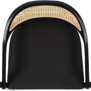 Jennifer Taylor Home Americana 26'' Cane Back Counter-Height Bar Stool, Black