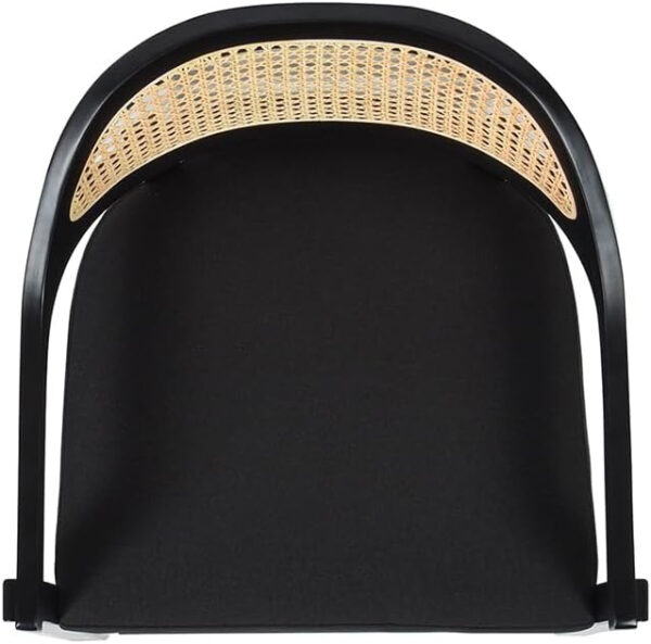 Jennifer Taylor Home Americana 26'' Cane Back Counter-Height Bar Stool, Black