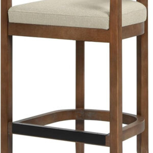 Jennifer Taylor Home Americana 26'' Cane Back Counter-Height Bar Stool, Black