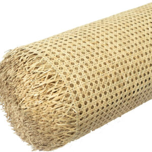 16" Width Rattan Cane Webbing Roll 12 Feet Length Hexagon Weave Pre-Woven Cane Mesh Net Open Weave Wicker Rattan Sheet Furniture, Chair, Cabinet, Ceiling (12 FEET)