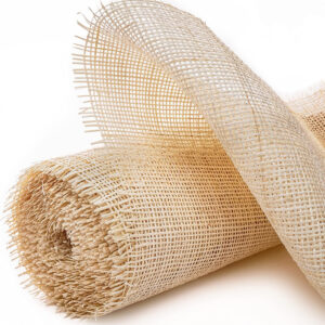 24" Width Square Rattan Cane Webbing Roll 12 Feet Fine Radio Net Mesh Pre Woven Open for Caning Projects Rattan Fabric Furniture Woven Rattan Sheet Crafts Chair Caning Supplies Wicker (12 Feet)