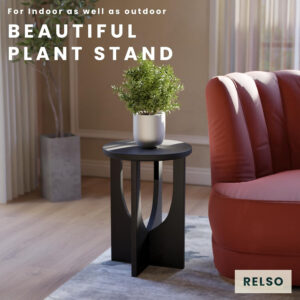 Ma'gro Drink Table – Solid Mango Wood Fluted Base with Real White Marble Top | Farmhouse Accent Side Table for Boho Decor, Bedside, Entryway, Plant Stand, Night Stand & Small Living Spaces