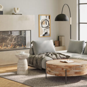 SIMPLIHOME Boyd 13-inch Wide Solid Mango End Table in White Wash, Contemporary-Style Accent Table for Living Room, Bedroom, or Family Room, Assembled