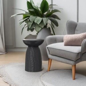 SIMPLIHOME Boyd 13-inch Wide Solid Mango End Table in White Wash, Contemporary-Style Accent Table for Living Room, Bedroom, or Family Room, Assembled