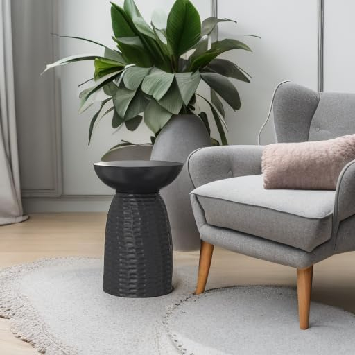 SIMPLIHOME Boyd 13-inch Wide Solid Mango End Table in White Wash, Contemporary-Style Accent Table for Living Room, Bedroom, or Family Room, Assembled