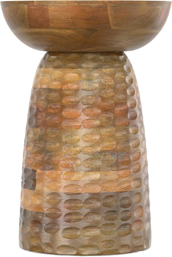 SIMPLIHOME Boyd 13-inch Wide Solid Mango End Table in White Wash, Contemporary-Style Accent Table for Living Room, Bedroom, or Family Room, Assembled