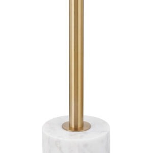 688877a9dd06fecefa85d3fadb64f548c03a3949563663c8ece61.jpg LIKENOW Furniture Acrylic Side Table,Clear Small Round End Table for Living Room,Bedroom,Office | Modern Nightstand with Marble Base,Gold Post,Clear Top for Drink,Food,Snack,Assembly(White)