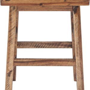 Alaterre Furniture Durango 20-Inch Tall Industrial Wood Dining Stool - Table or Extra Seat - Unique Rustic Industrial Style and Comfort - Farmhouse, Solid Wood Furniture