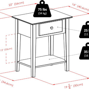 68887937bcb29e50b6be517814e11510b20c26c6345e1cb5cc749.jpg Winsome Shaker Accent Table, FURNITURE, Walnut
