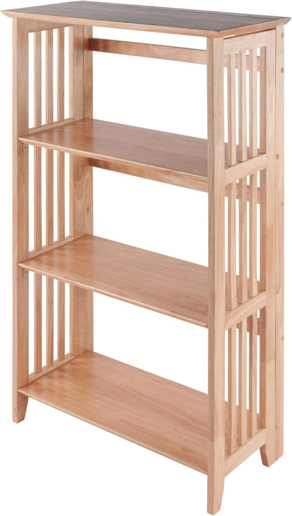 Winsome Mission Beech Wood 4-Tier Shelf, Natural