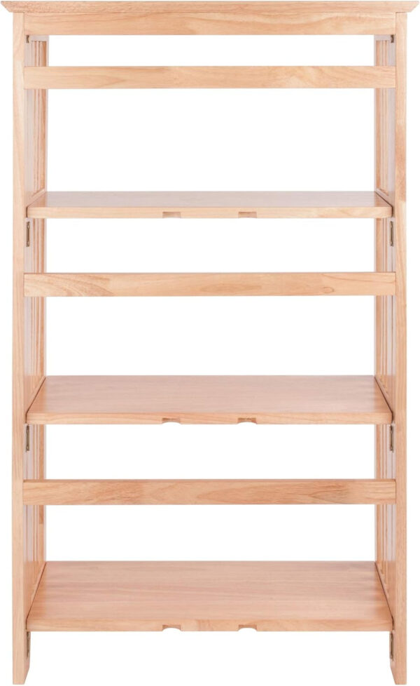 Winsome Mission Beech Wood 4-Tier Shelf, Natural