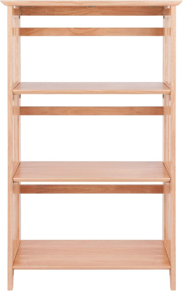 Winsome Mission Beech Wood 4-Tier Shelf, Natural