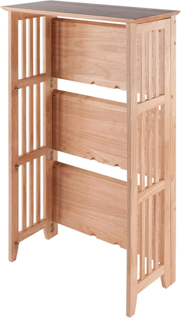 Winsome Mission Beech Wood 4-Tier Shelf, Natural