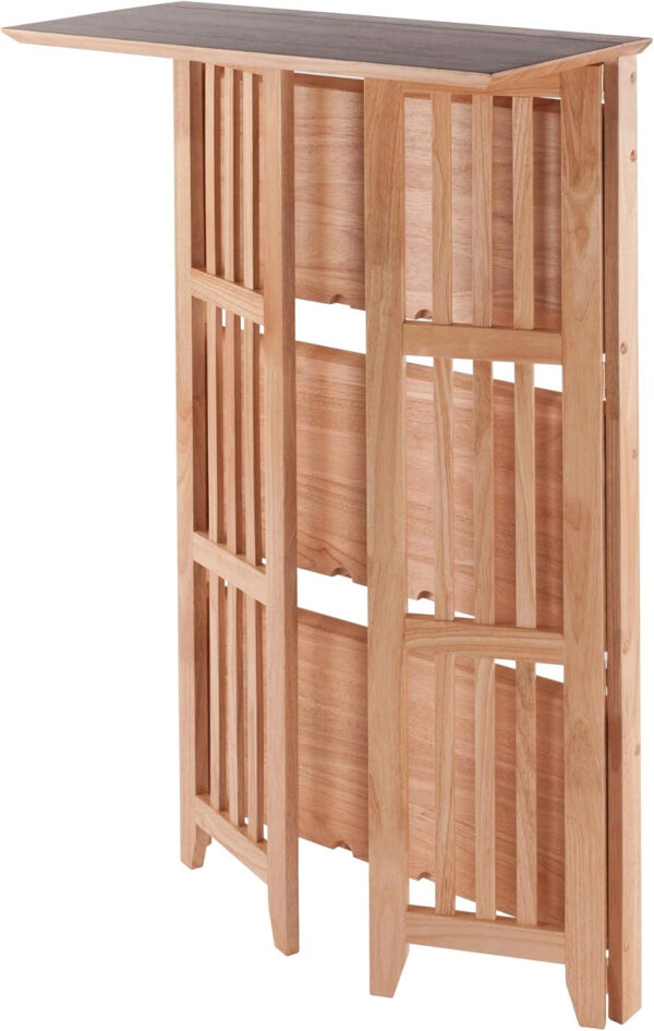 Winsome Mission Beech Wood 4-Tier Shelf, Natural