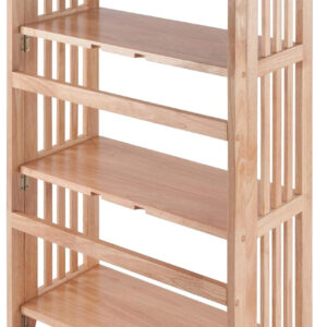 Winsome Mission Beech Wood 4-Tier Shelf, Natural
